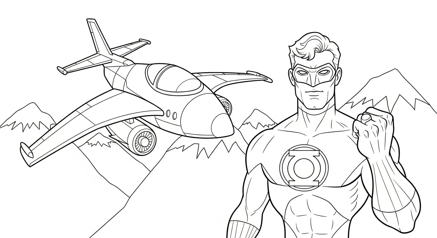 coloriage Green Lantern en ligne