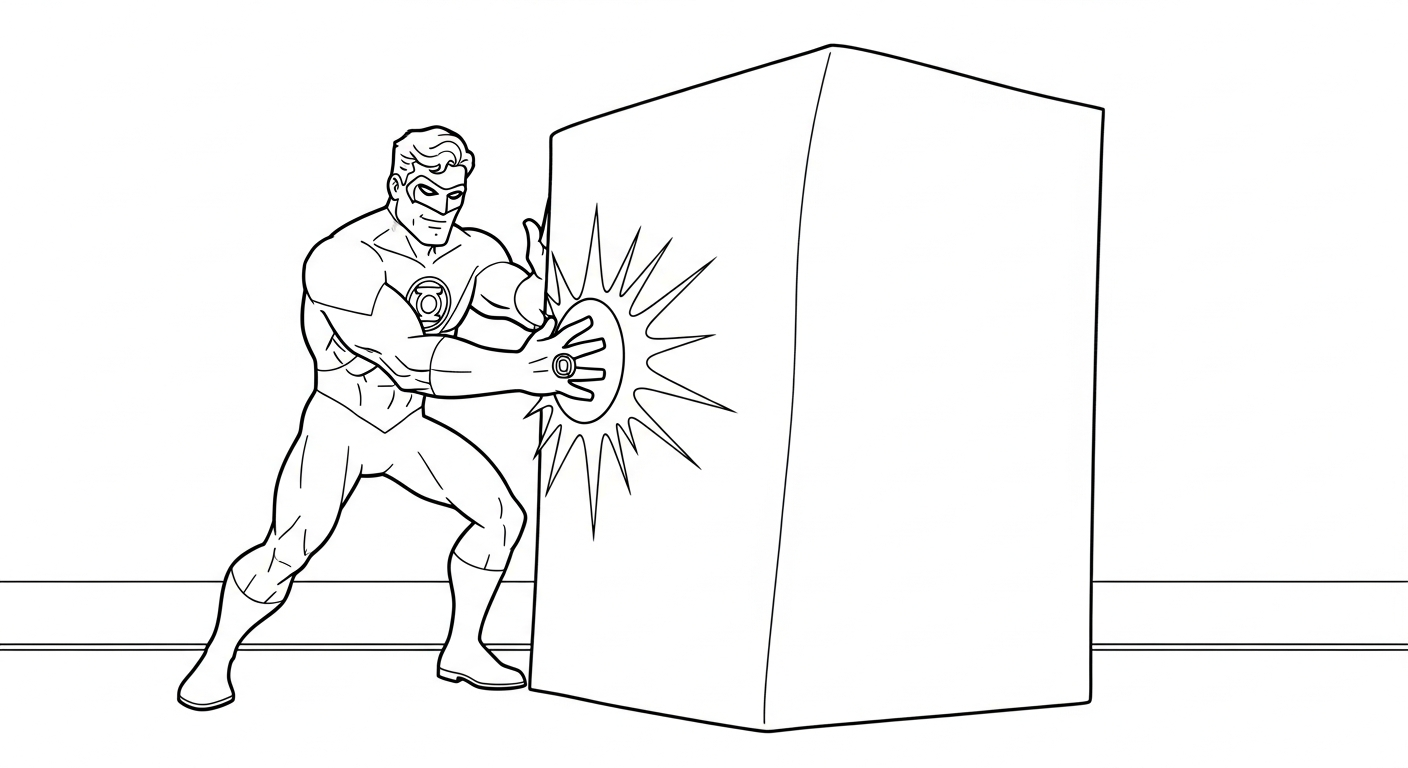 imprimer coloriage Green Lantern pour enfant