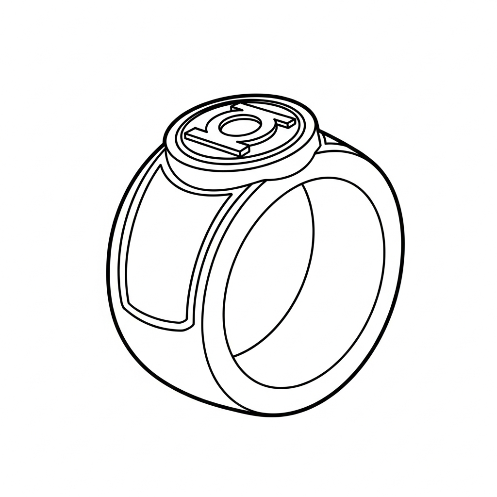 coloriage Green Lantern pour enfants à télécharger