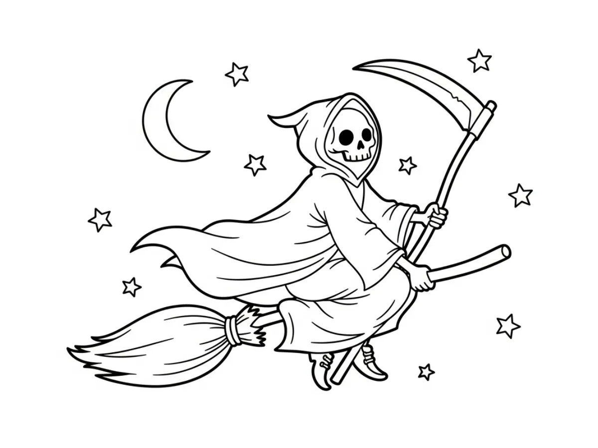 coloriage Grim Reaper en ligne