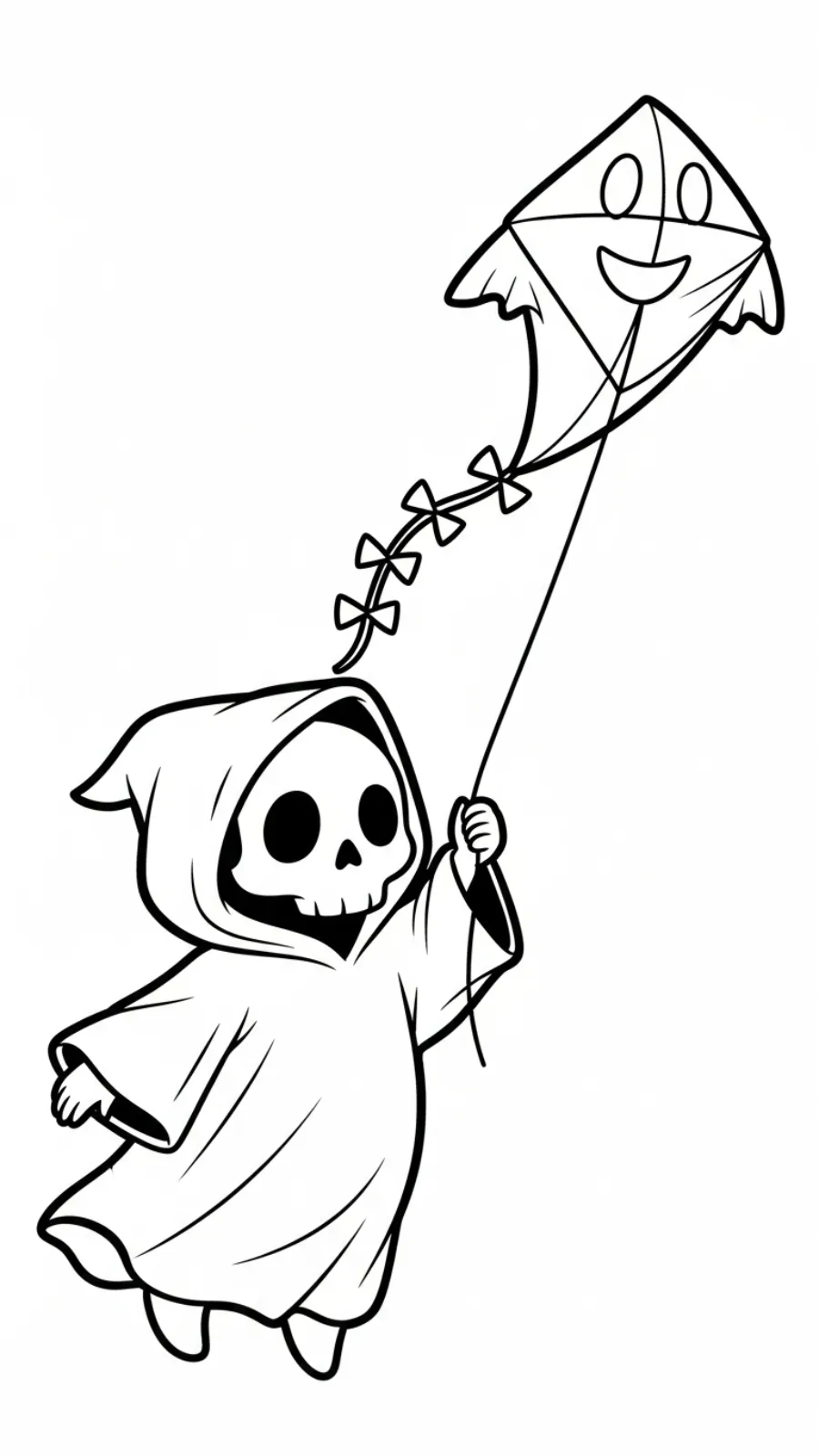 coloriage Grim Reaper pour enfant de à imprimer