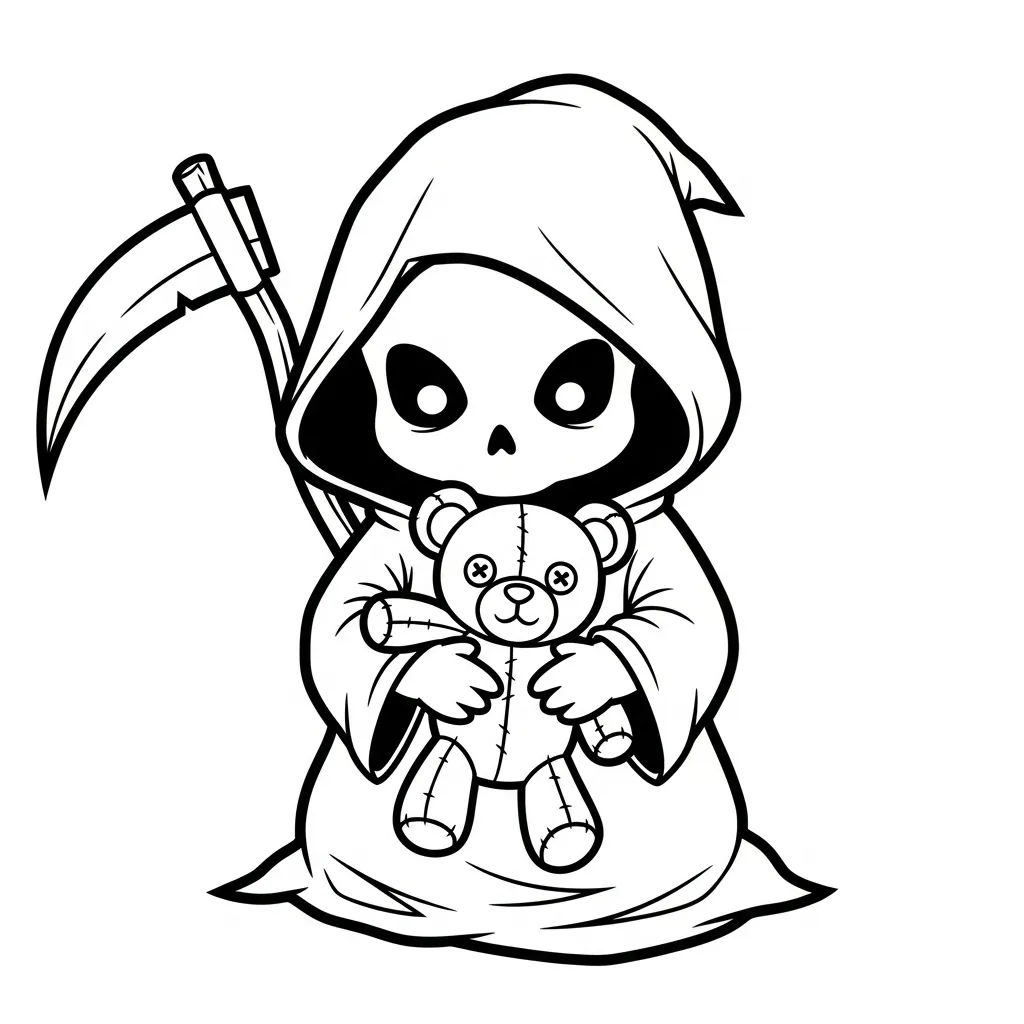 imprimer coloriage Grim Reaper