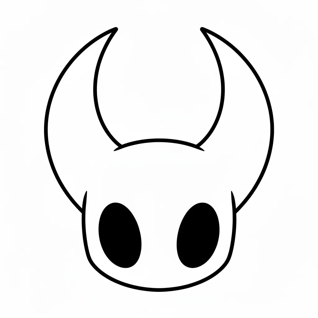 coloriage Hollow Knight pour enfant de 2 ans 2