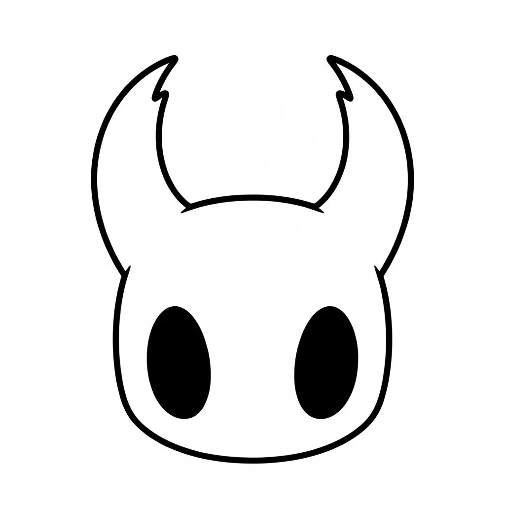 coloriage Hollow Knight à imprimer pour enfant de 4 ans 2