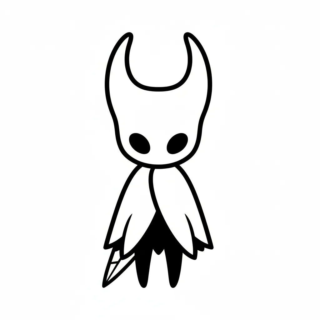 coloriage Hollow Knight gratuit pour enfants