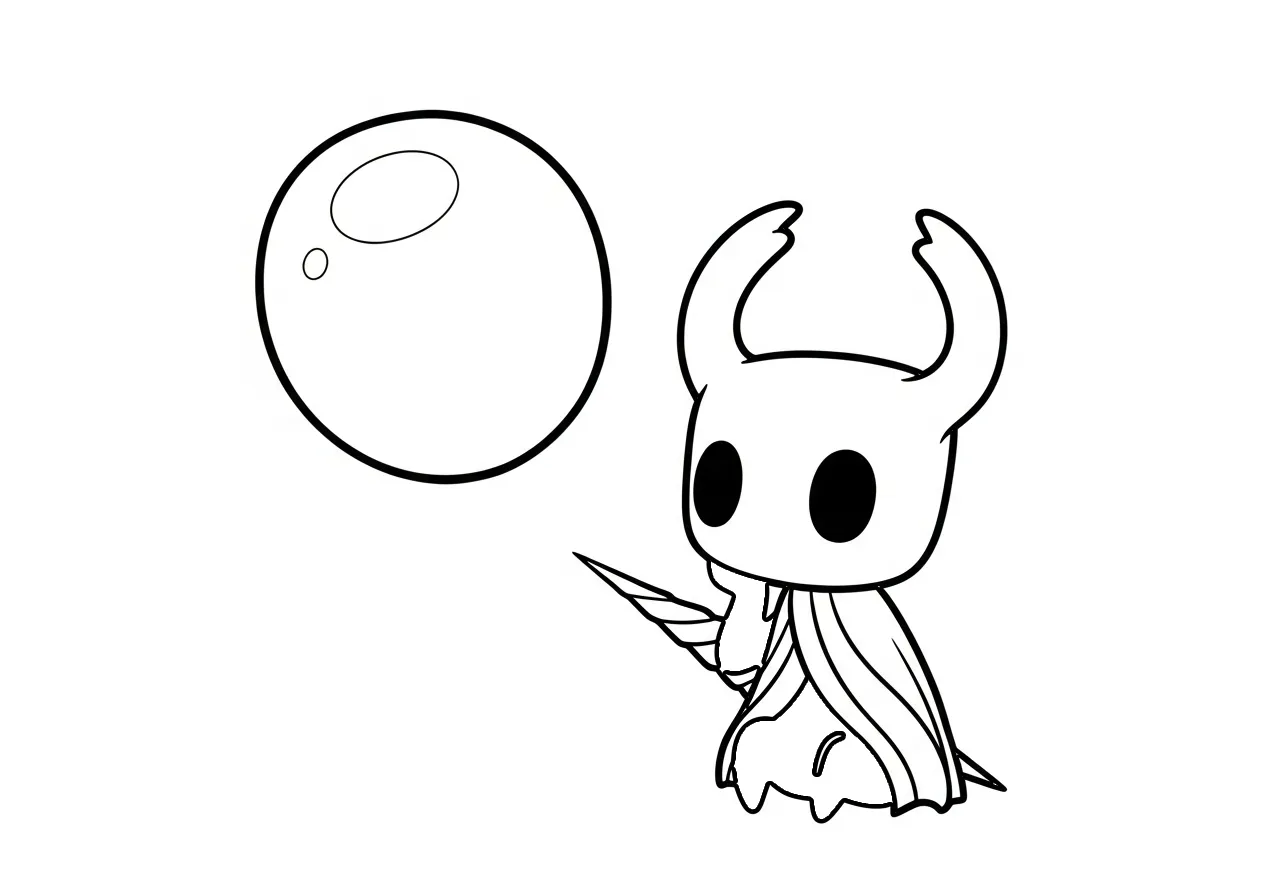 coloriage Hollow Knight gratuit à imprimer