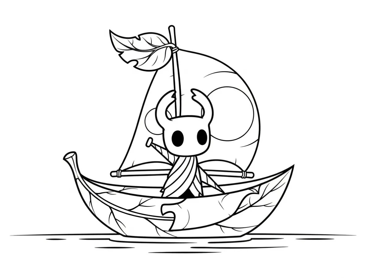 coloriage Hollow Knight pour enfant de 2 ans