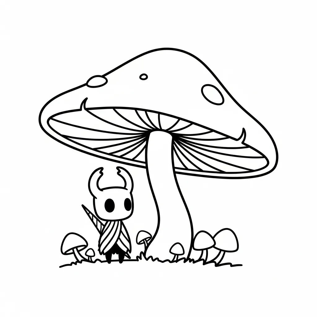 image pour coloriage Hollow Knight enfant