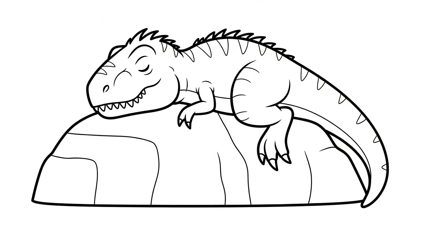 coloriage Indominus Rex pour enfants a imprimer gratuit