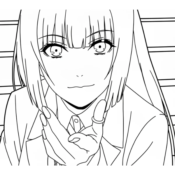 coloriage Kakegurui à imprimer gratuitement pdf