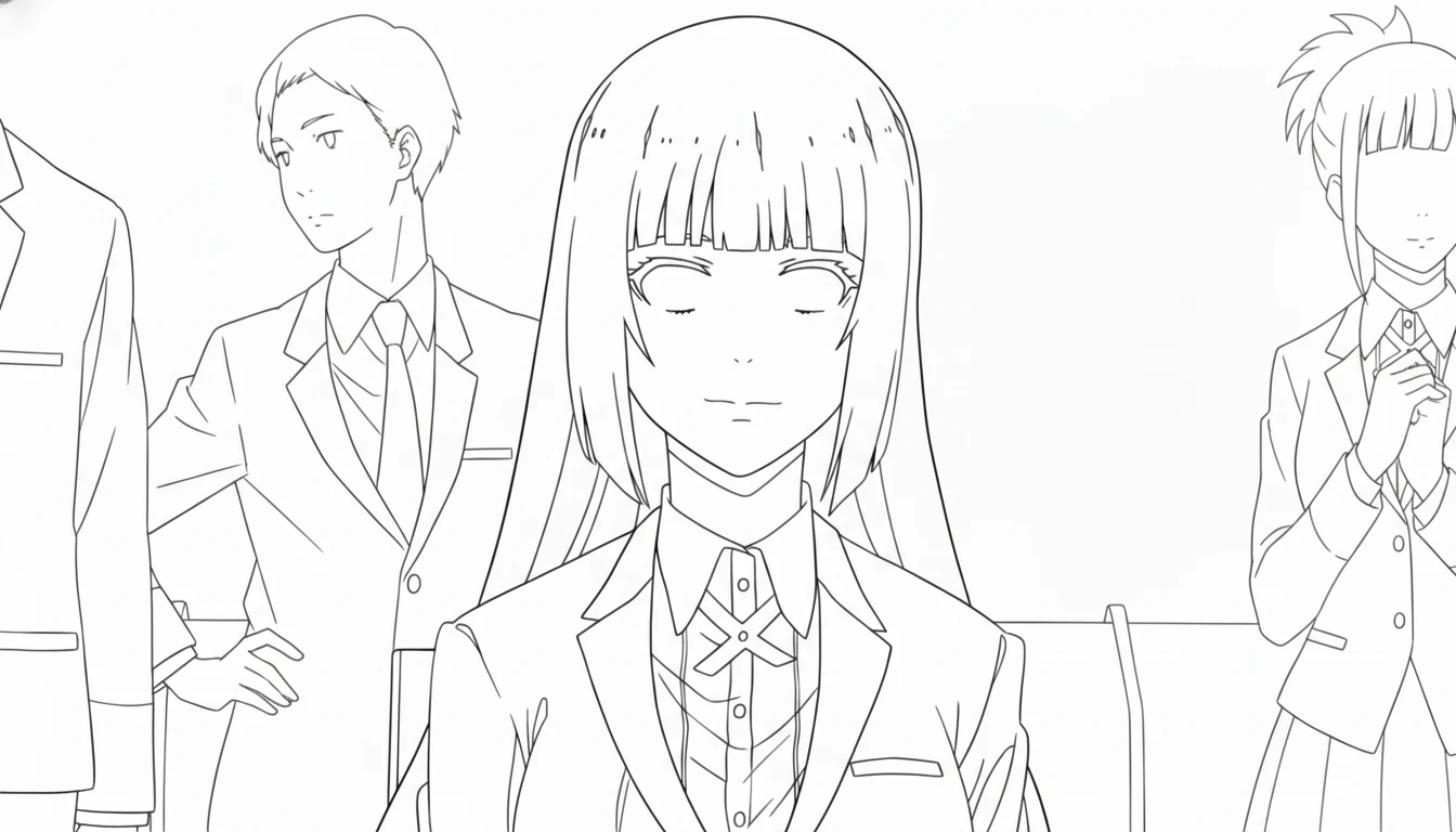 coloriage Kakegurui a dessiner en ligne 1