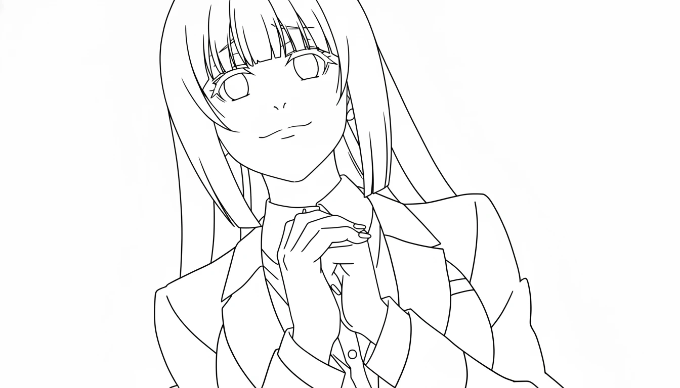 coloriage Kakegurui pour enfants
