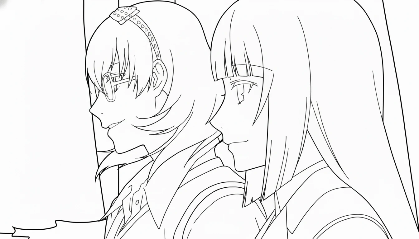coloriage Kakegurui pour enfant de 6 ans