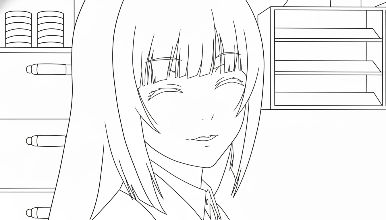 coloriage Kakegurui à imprimer gratuitement pdf 1