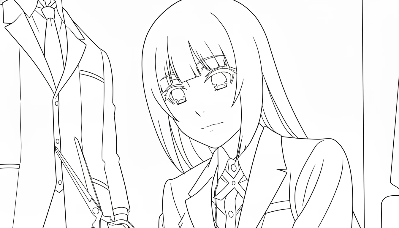 coloriage Kakegurui à imprimer pour enfants