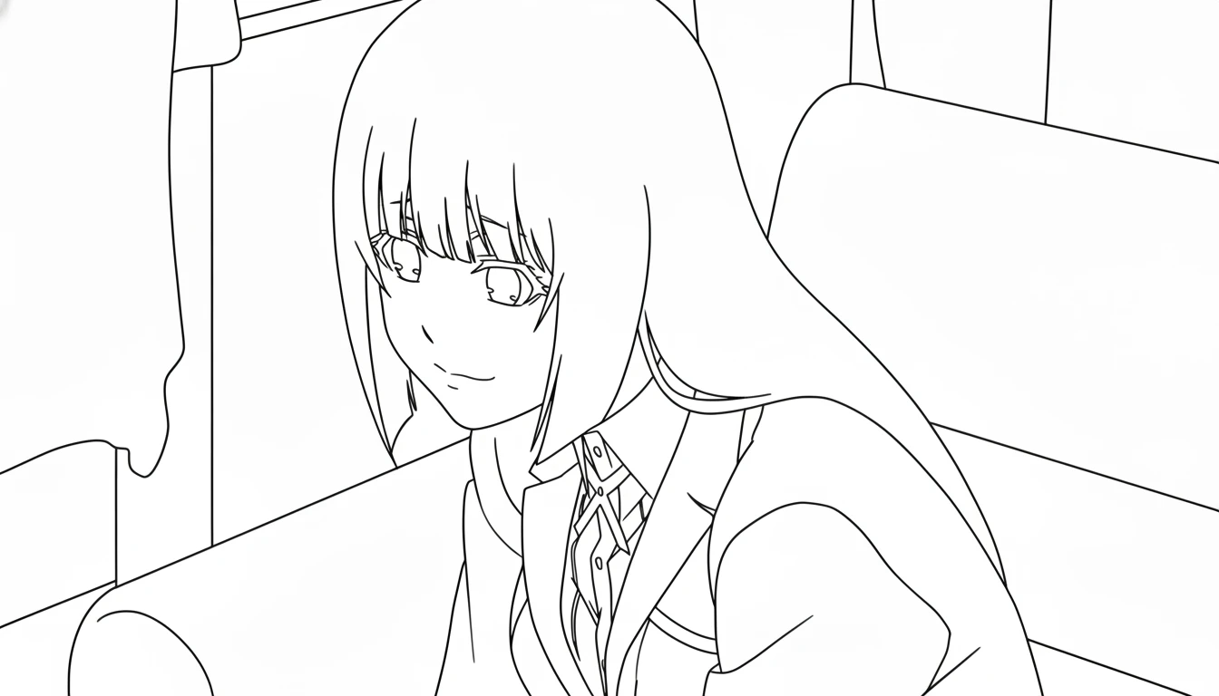 coloriage Kakegurui a imprimer gratuit 1