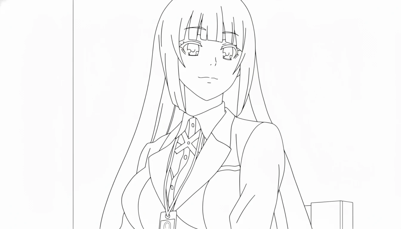 coloriage Kakegurui gratuit en ligne