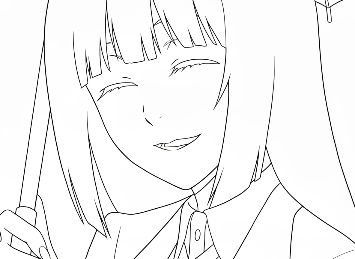 coloriage Kakegurui a dessiner en ligne