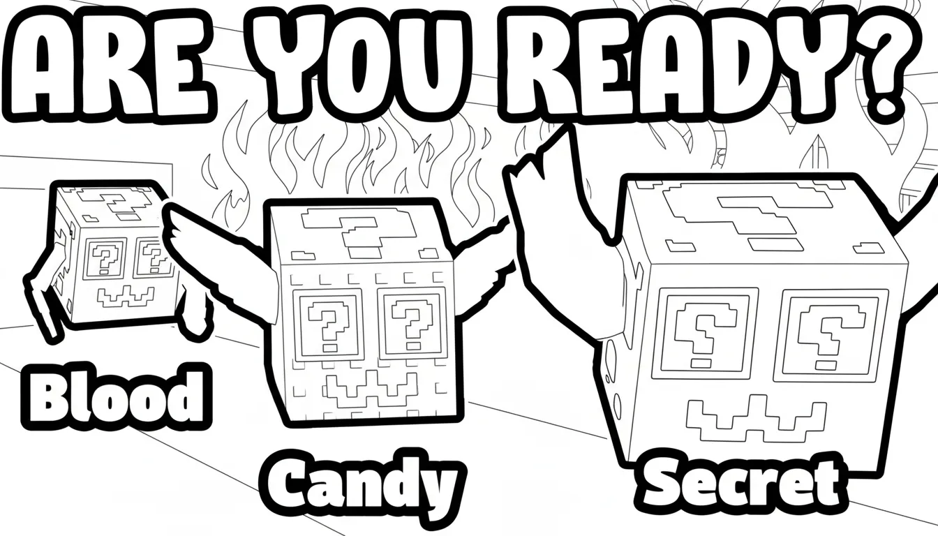 coloriage Lucky Box Brainrot gratuit pour enfants