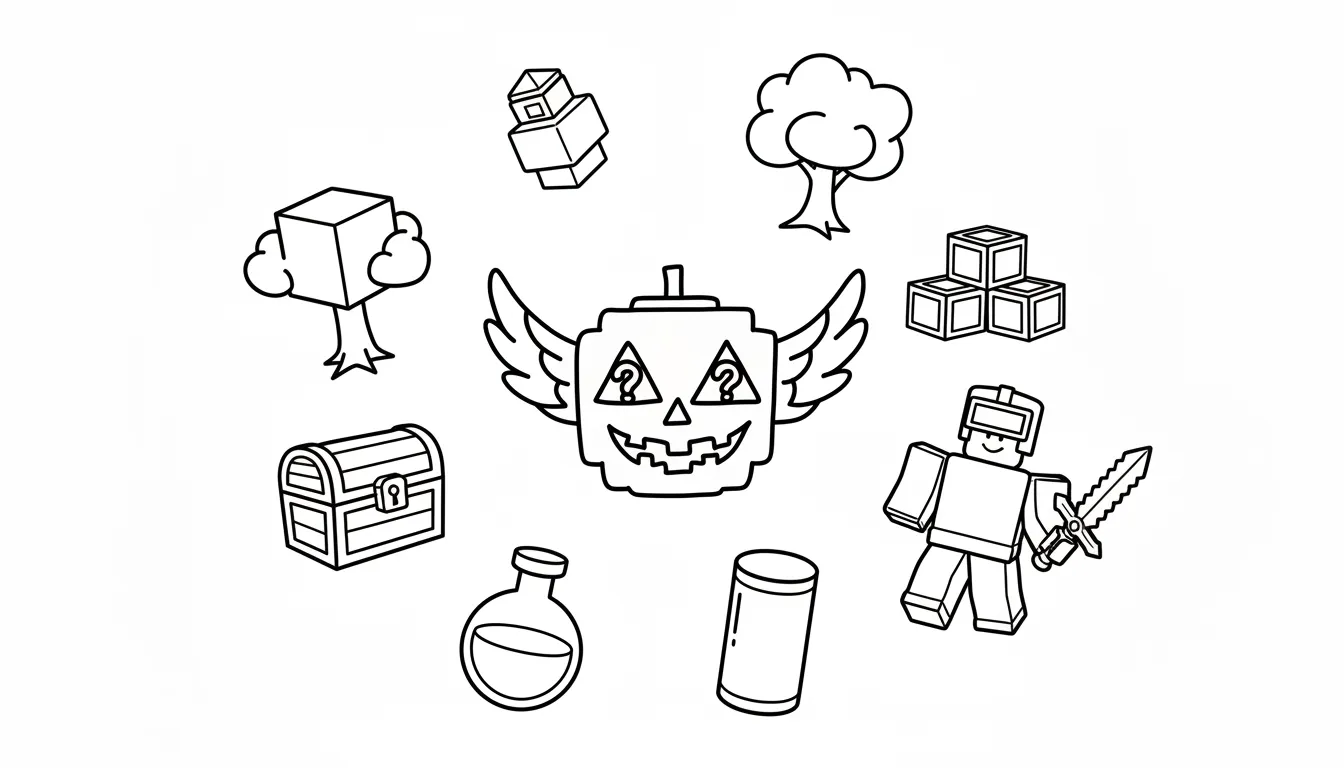 coloriage Lucky Box Brainrot pour enfant