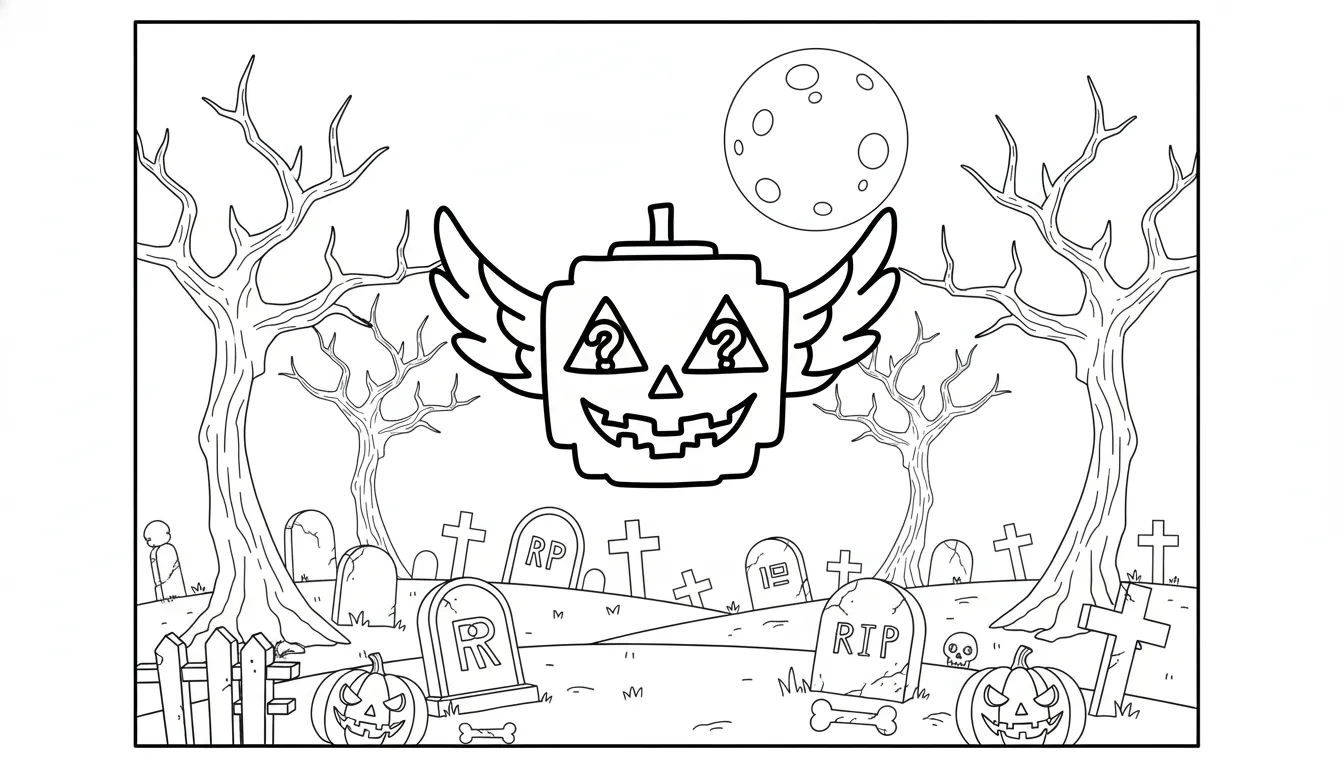 coloriage Lucky Box Brainrot pour enfants