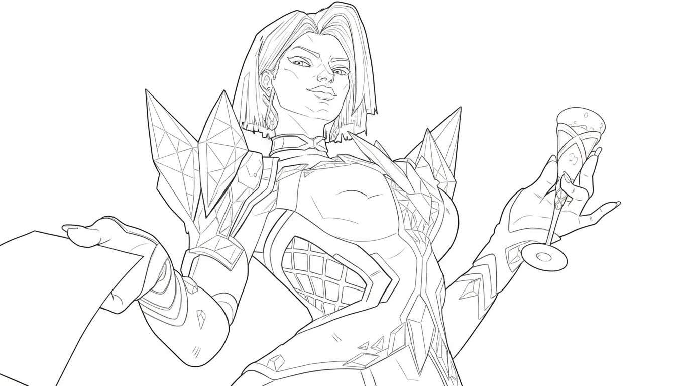 coloriage Marvel Rivals à imprimer pour enfant de 4 ans