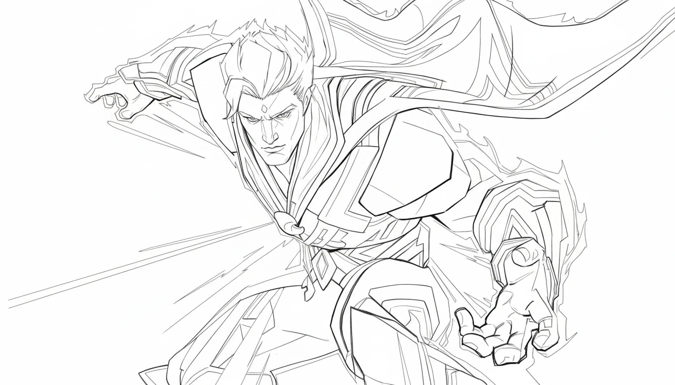 coloriage Marvel Rivals educatif pour enfant