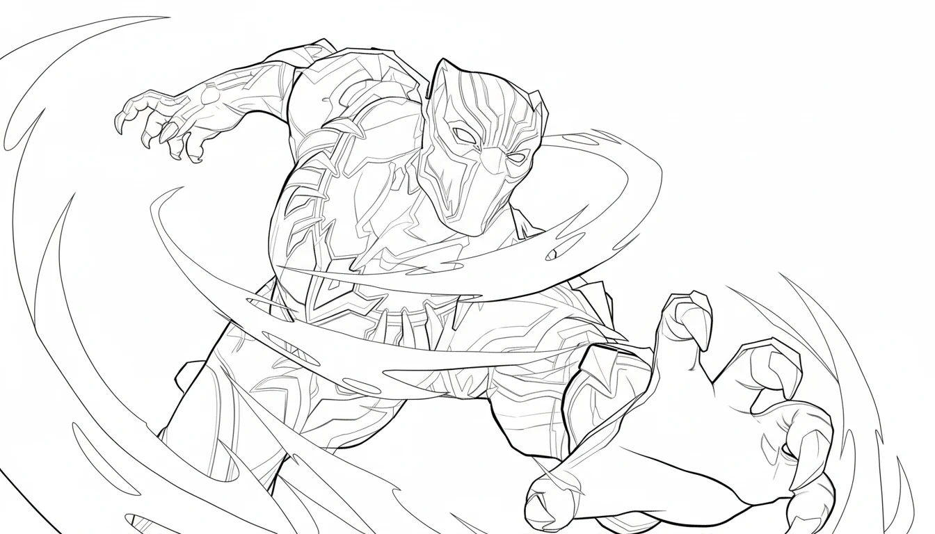 coloriage Marvel Rivals à imprimer a4