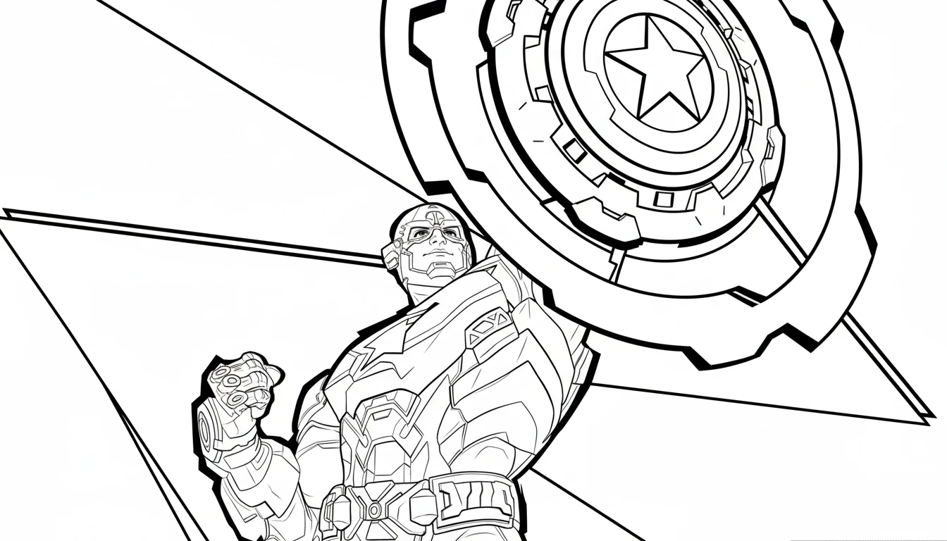 coloriage Marvel Rivals à imprimer pour enfant de 3 ans