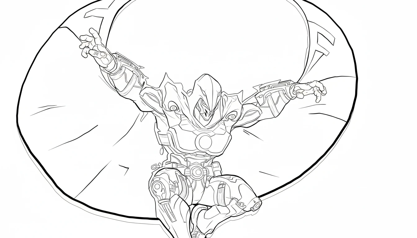 coloriage Marvel Rivals à imprimer pour enfant de 2 ans 1