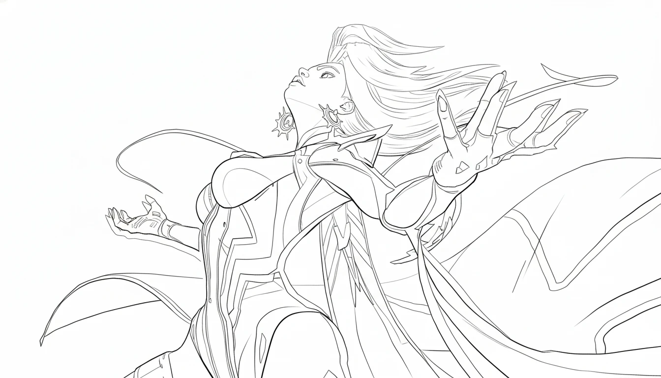 coloriage Marvel Rivals pour enfant de 7 ans