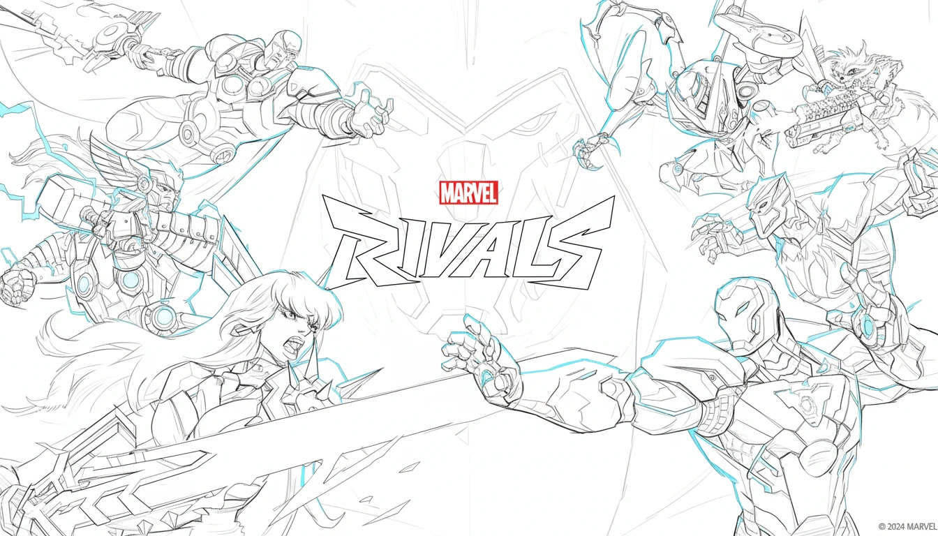 image pour coloriage Marvel Rivals enfant