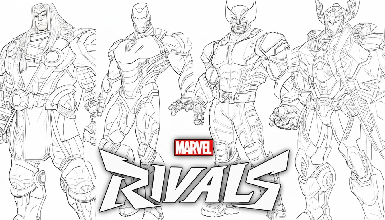 coloriage Marvel Rivals a dessiner et imprimer