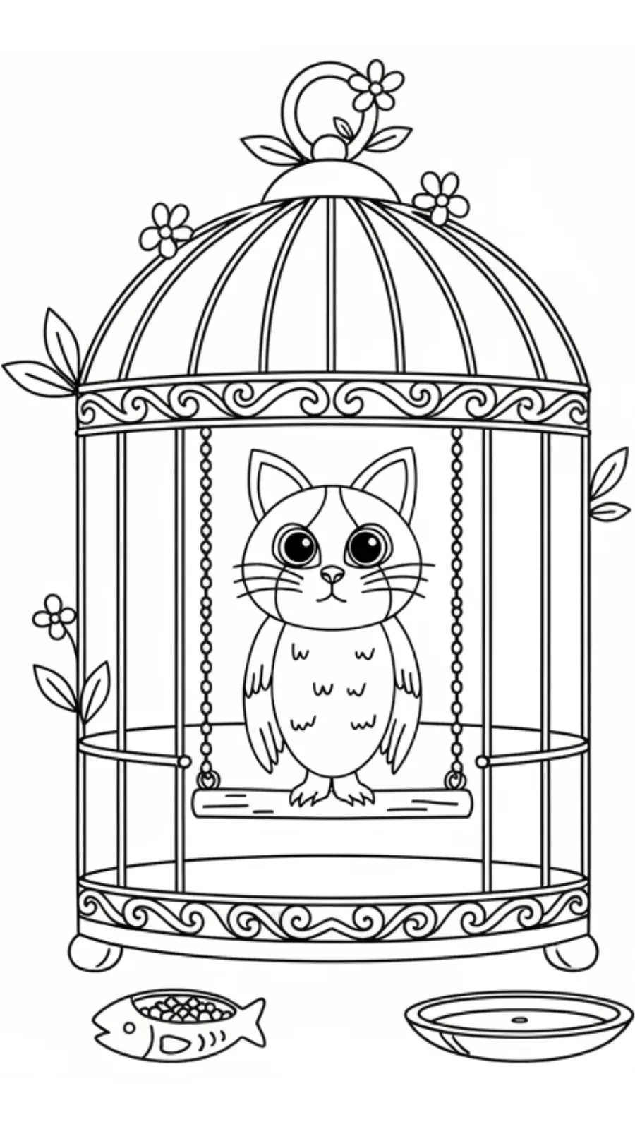 coloriage Meowl et decoupage 1