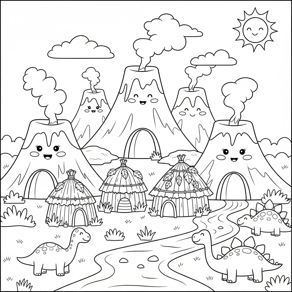 coloriage Préhistoire et dessins