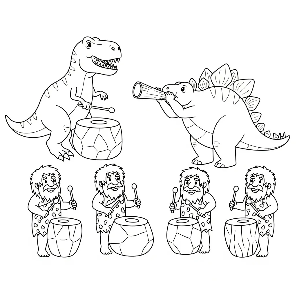 coloriage Préhistoire pour enfant à imprimer