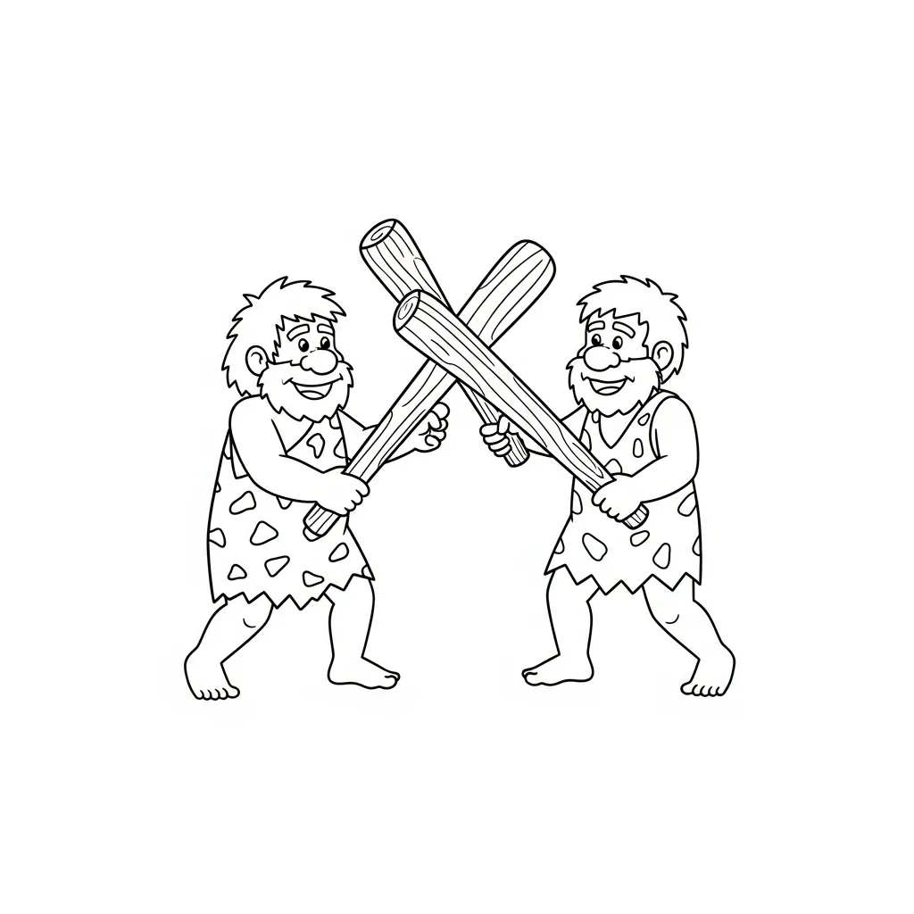 coloriage Préhistoire à imprimer pour enfant de 3 ans 1