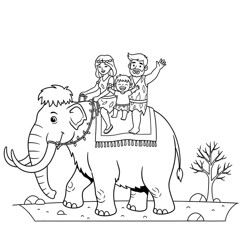 coloriage Préhistoire à imprimer pour enfant de 10 ans