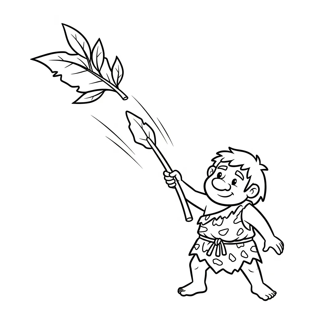 imprimer coloriage Préhistoire pour enfant