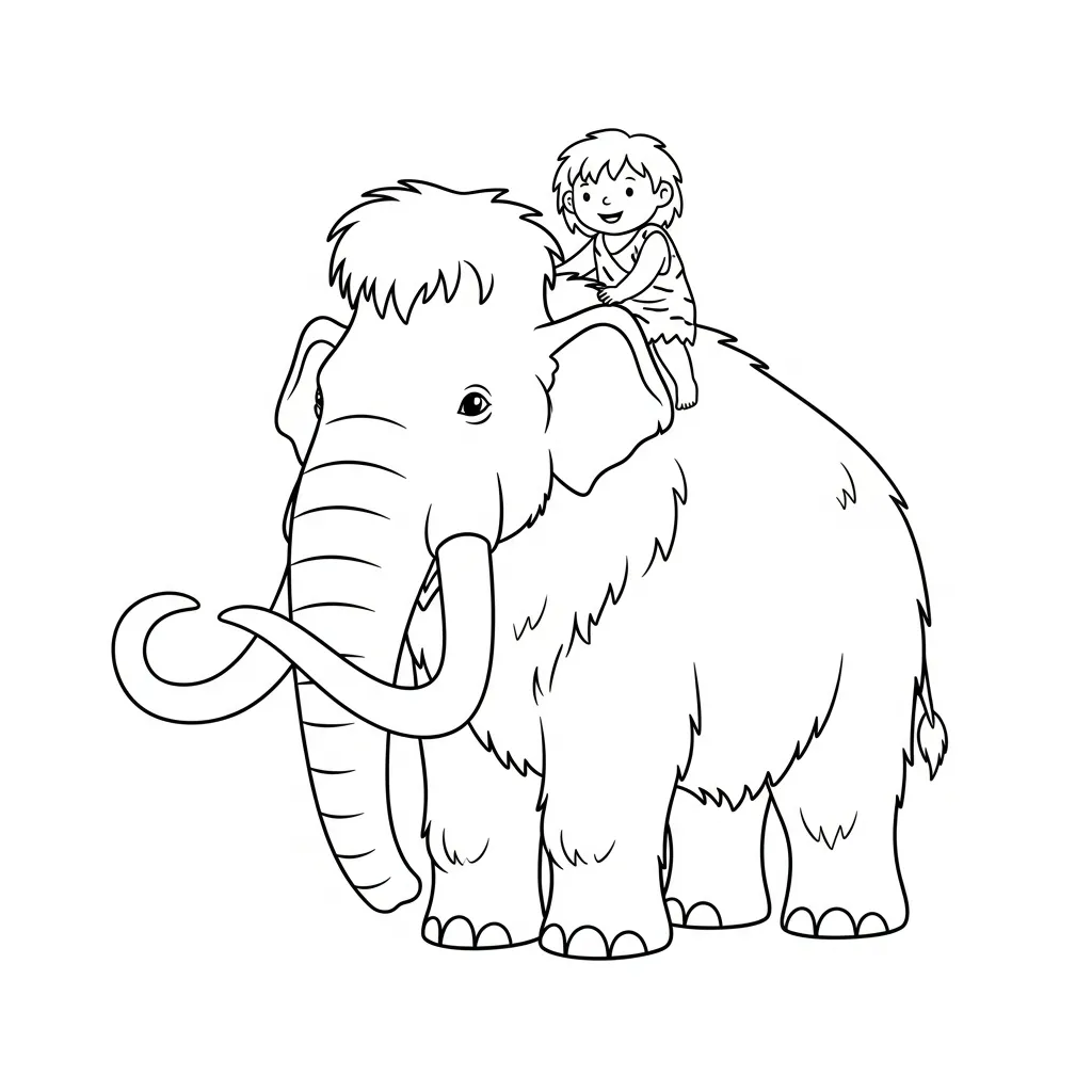 coloriage Préhistoire pour enfants à imprimer