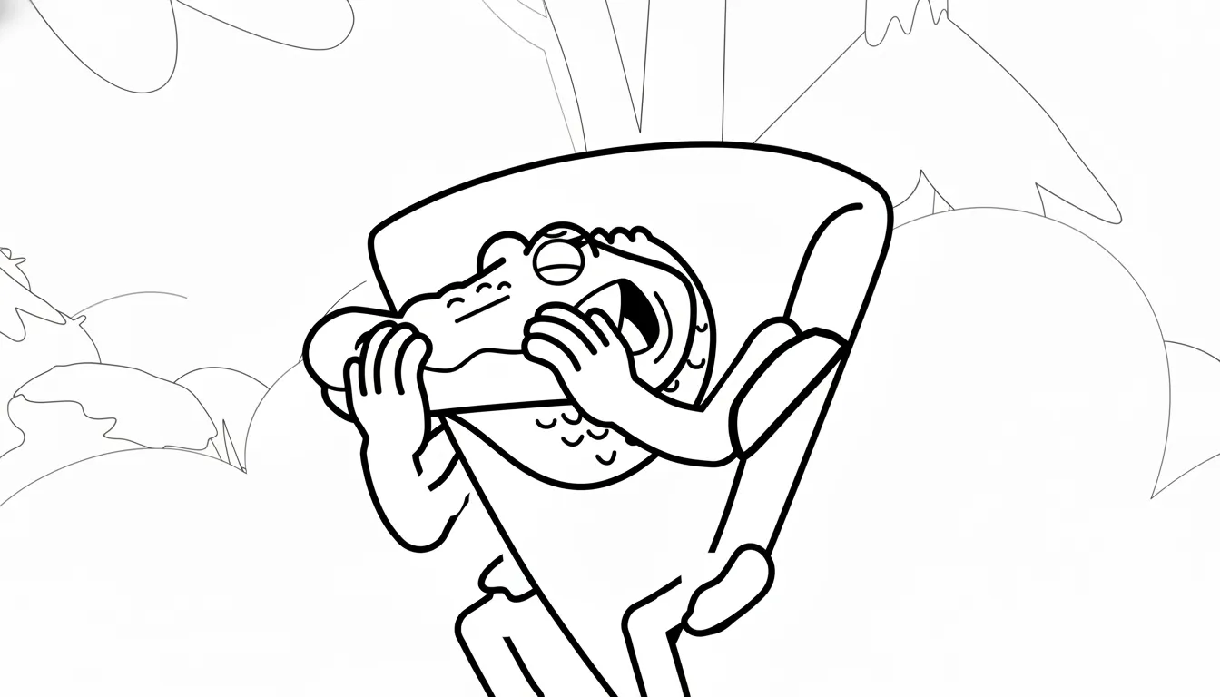 coloriage Quesadilla Crocodila en ligne