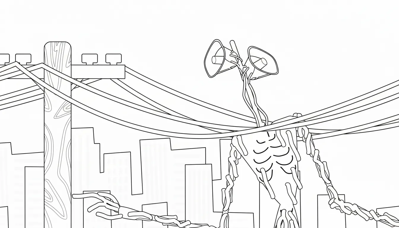 coloriage Siren Head pour enfants à télécharger 1