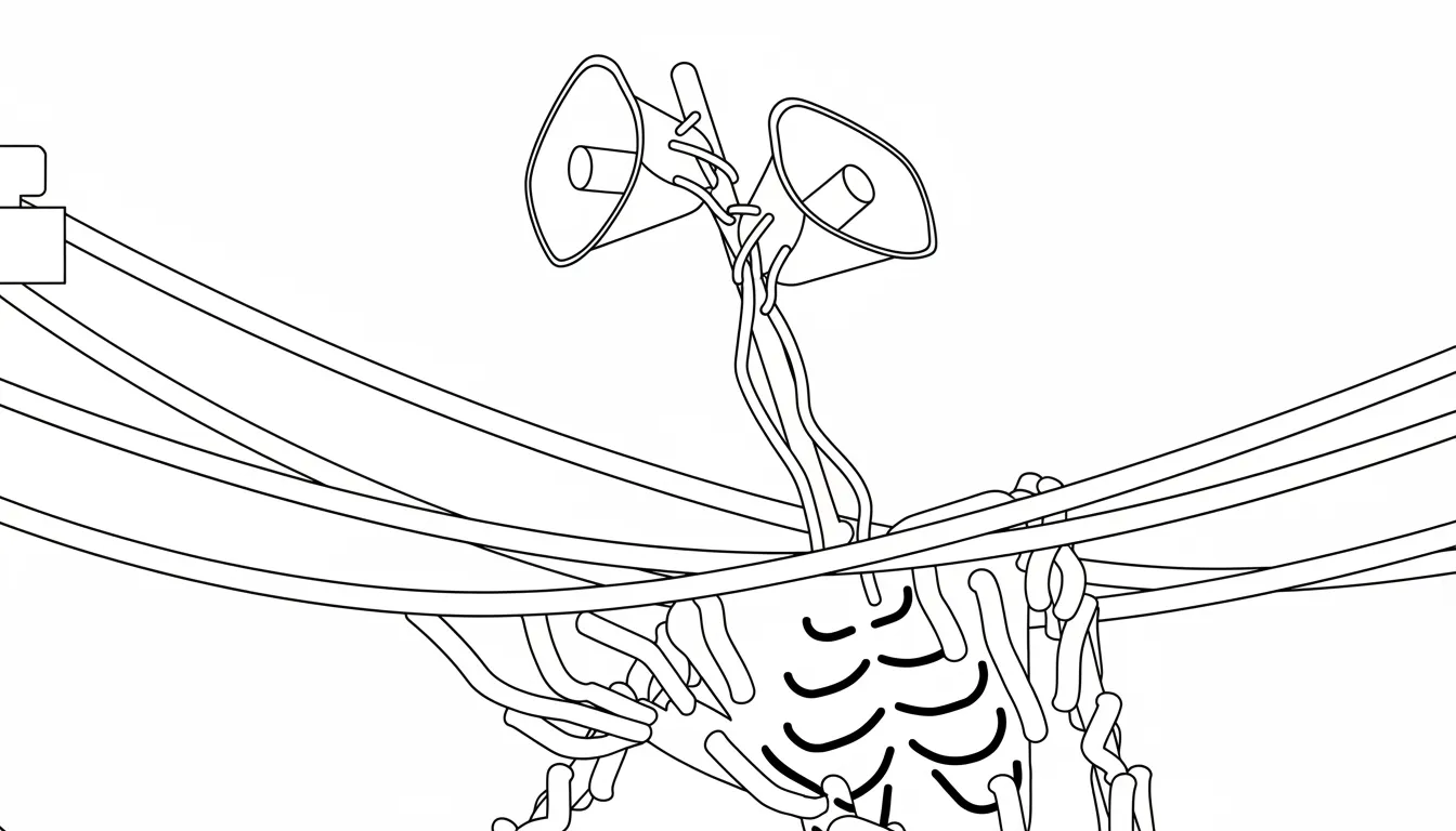 coloriage Siren Head à imprimer pour enfant de 9 ans