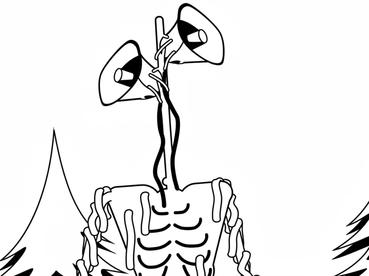 coloriage Siren Head en ligne