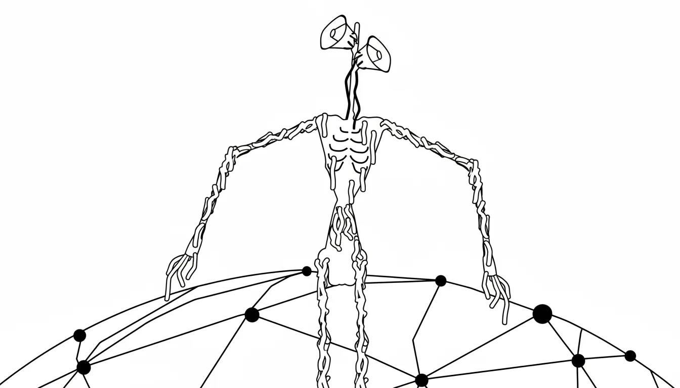 coloriage Siren Head a imprimer gratuit