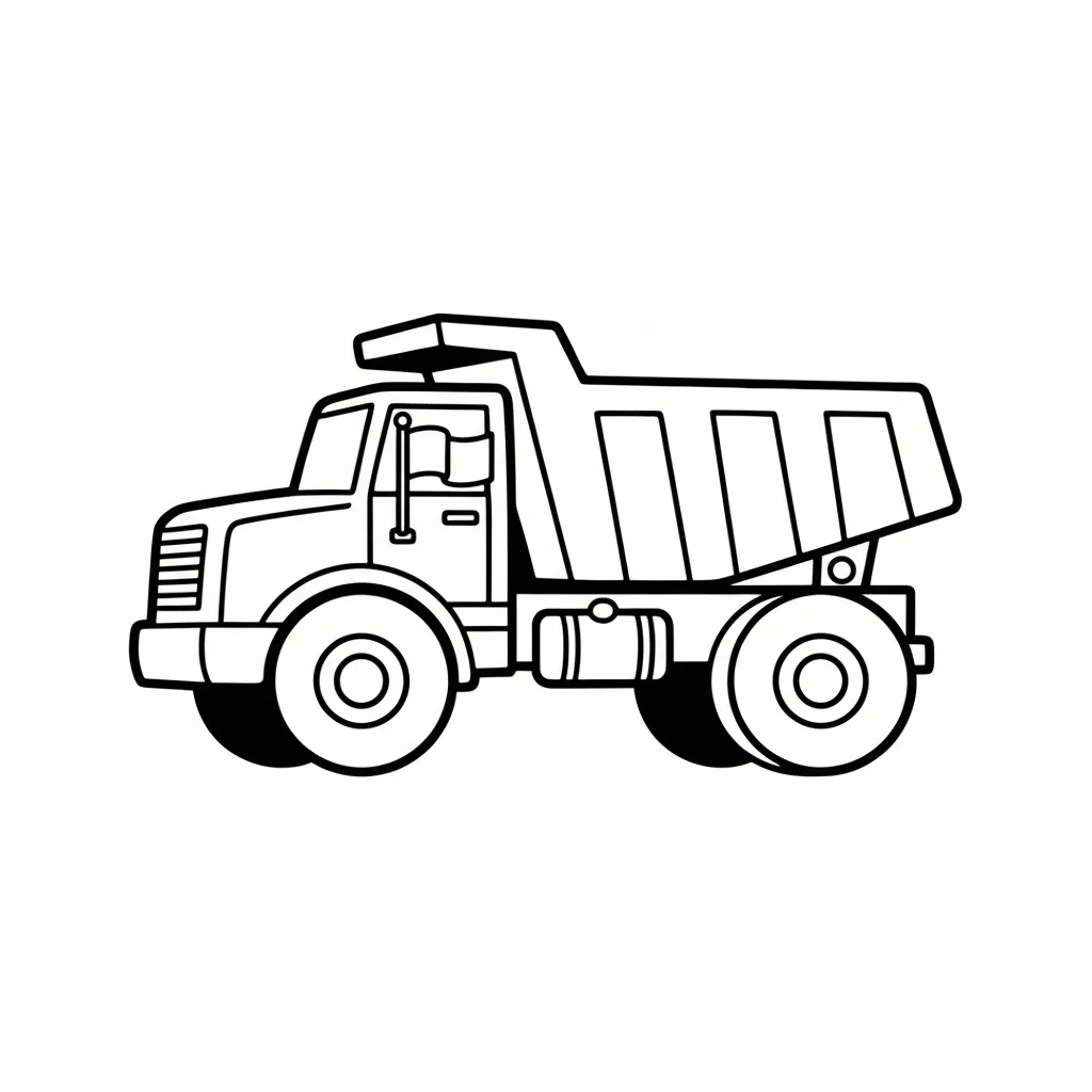 coloriage Tombereau a colorier en ligne