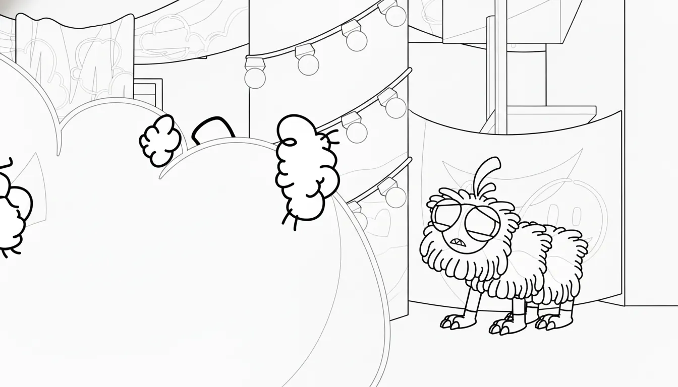 coloriage Yarnaby pour enfant de 2 ans