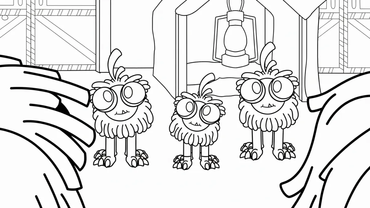 coloriage Yarnaby pour primaire