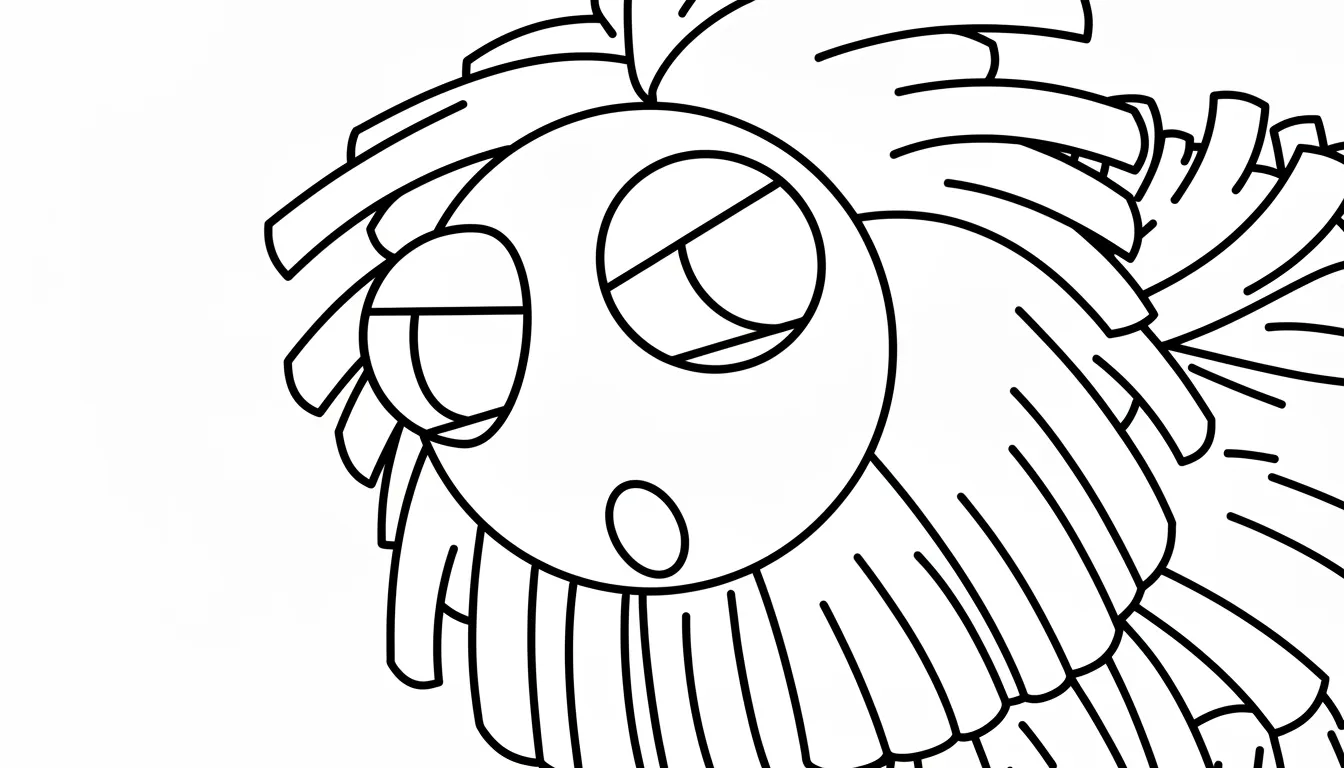 coloriage Yarnaby educatif pour enfant
