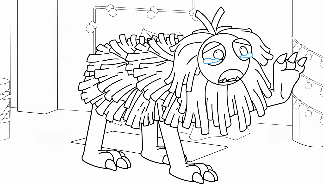 coloriage Yarnaby à imprimer pour enfant de 3 ans